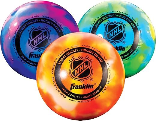 Franklin Sports NHL Street Hockey No-Bounce Balls