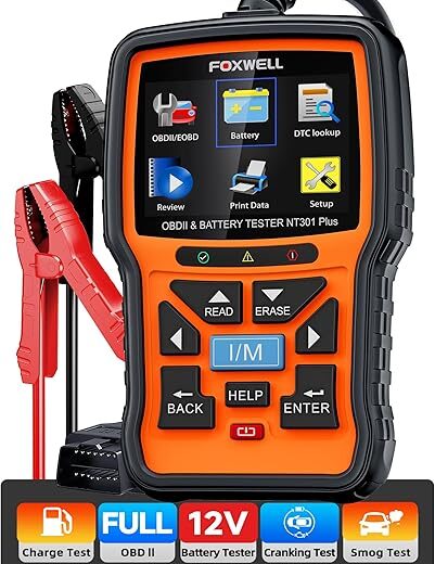 FOXWELL NT301 Plus OBD2 Scanner Battery Tester