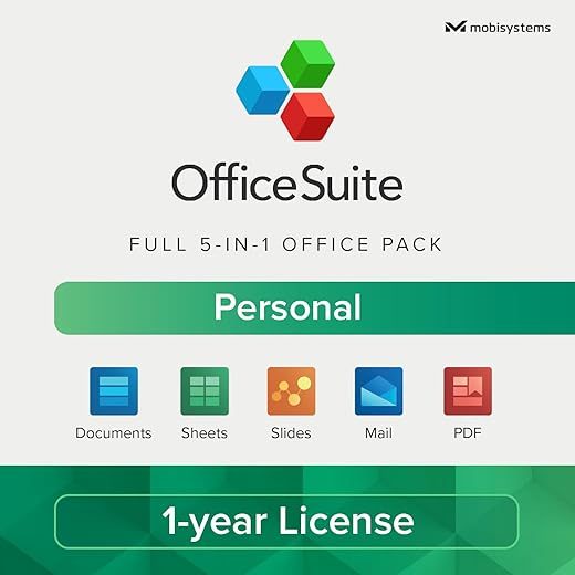 MobiSystems OfficeSuite Personal 1-Year License For Windows & Mobile