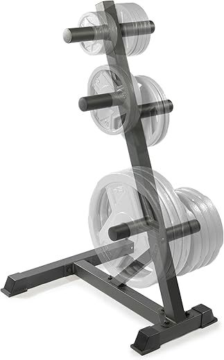 MARCY Olympic Weight Plate Tree Storage Rack