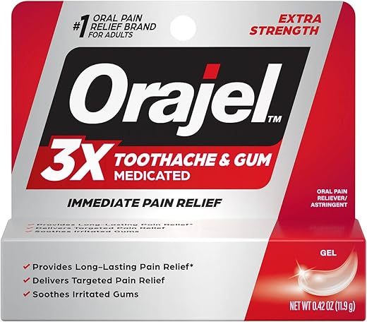 Orajel Orajel 3X Maximum Gel Tube 0.42oz