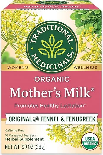 Traditional Medicinals Organic Mother’s Milk Tea, Lactation Support, 16 Bags