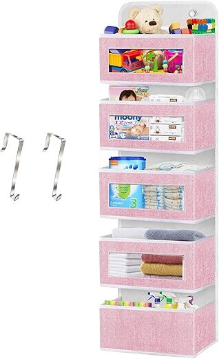 homyfort Over The Door Hanging Baby Diaper Organizer
