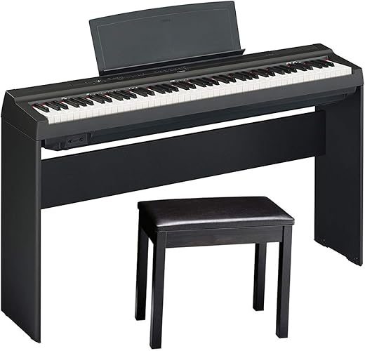 YAMAHA P125 88-Key Weighted Digital Piano Bundle