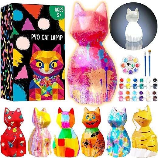 Goody King Paint Your Own Cat Lamp Kit