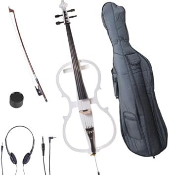 Cecilio Pearl White Electric Cello CECO-1WH