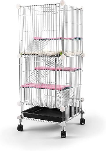 KINGBO Pet Hutch Cages, 14x14x28 In