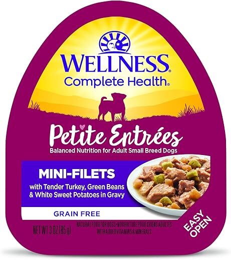 Wellness Petite Entrees Mini Fillets, Tender Turkey, 3-Ounce Cup (Pack Of 24)