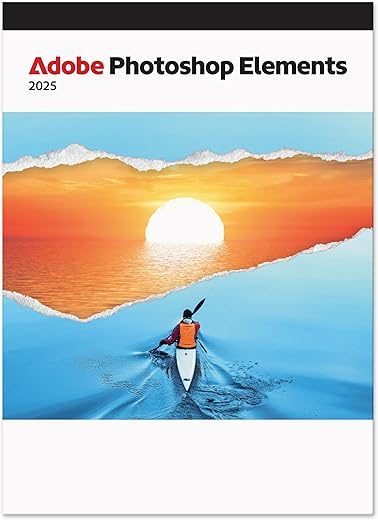 Adobe Photoshop Elements 2025 Box with Download Code