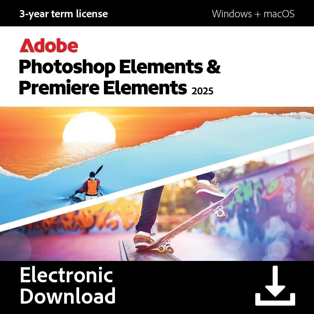 Adobe Photoshop & Premiere Elements 2025 Software Download