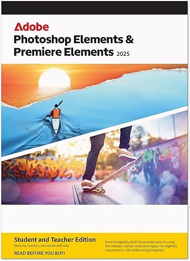 Adobe Photoshop & Premiere Elements 2025 Student Edition