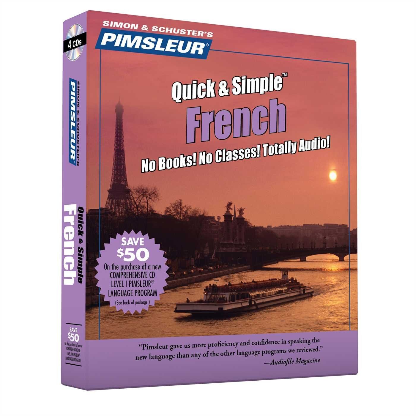 Pimsleur French Quick & Simple Course – Level 1 Lessons 1-8 CD: Learn to Speak and Understand French with Pimsleur Language Programs (1)