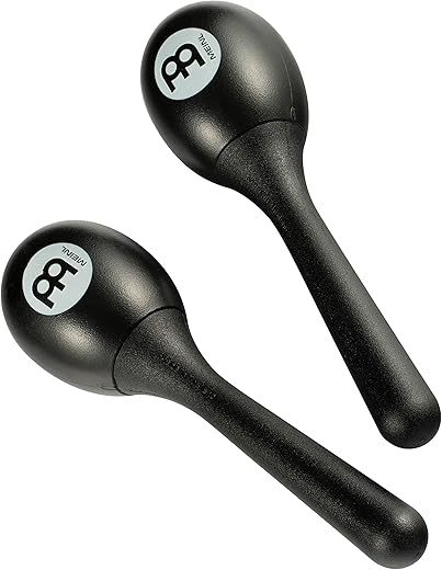 Meinl Percussion Plastic Egg Maracas, Black