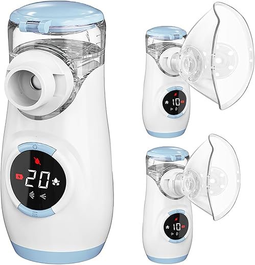 Mayluck Portable Nebulizer With LED Interface And Auto-Cleaning