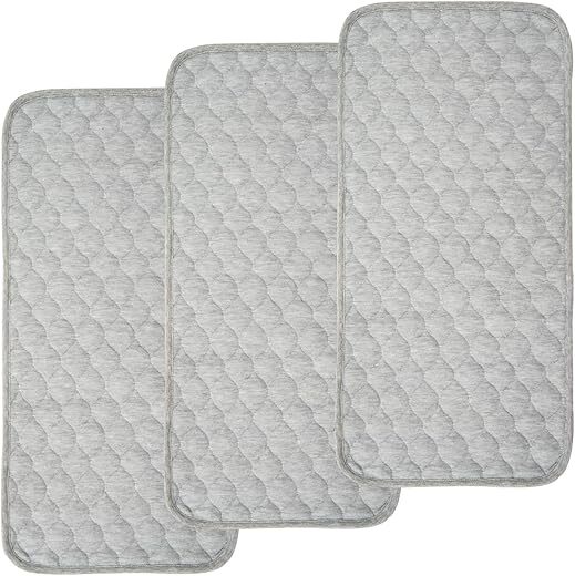 BlueSnail Quilted Waterproof Changing Pad Liners, 3 Count