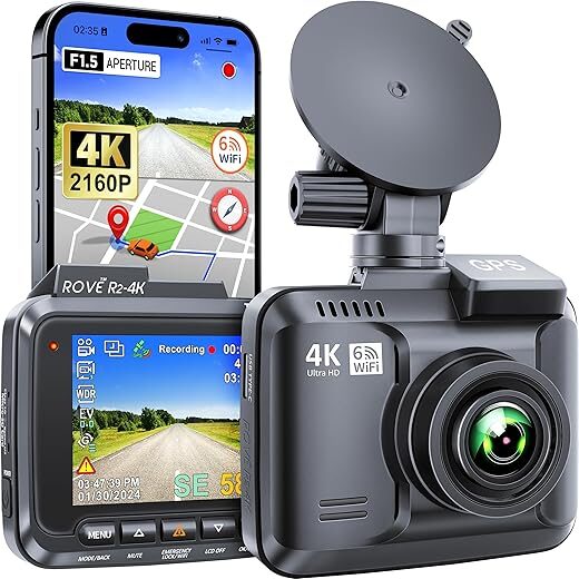 ROVE R2-4K Dash Cam With GPS