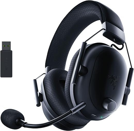 Razer Razer BlackShark V2 Pro Wireless Gaming Headset 2023 Edition: Detachable Mic – Pro-Tuned FPS Profiles – 50mm Drivers – Noise-Isolating Earcups w/Ultra-Soft Memory Foam – 70 Hr
