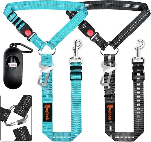 laqibak Removable Dog Seat Belt Harness