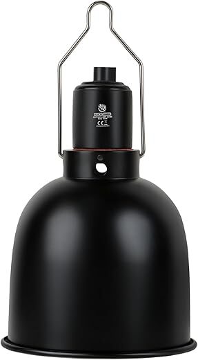 REPTI HOME Reptile 5.5 Inch Deep Dome Heat Lamp Fixture