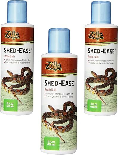 Zilla Reptile Shed-Ease Bath, 8-Oz, 3 Pack