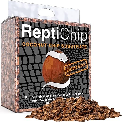 Reptichip Premium Coconut Substrate Reptile Substrate Coconut Chip Bedding 72 Quart