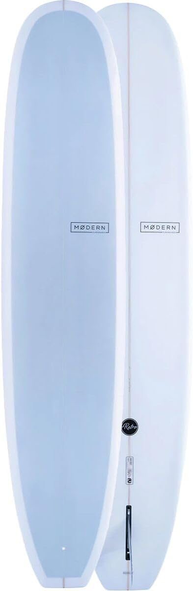 Modern Surfboards Retro PU Sky Blue Longboard, 9ft 1in