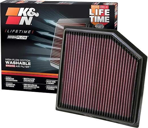 K&N Reusable Engine Air Filter: 2010-2019 Lexus/Toyota