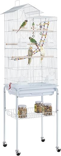 Yaheetech Roof Top Flight Bird Cage, 62.4-Inch