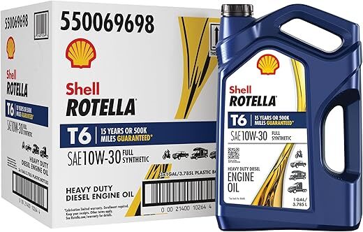 Shell Rotella Rotella T6 Synthetic 10W-30 Motor Oil
