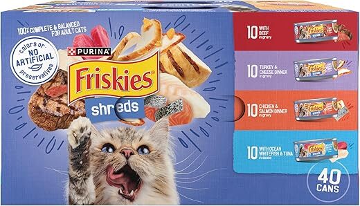 Purina Shreds Beef, Turkey, Whitefish & Chicken – Pack of 40