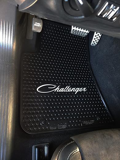Lloyd Mats Signature All Weather Floor Mats, Dodge Challenger (2PC – Silver, Black)
