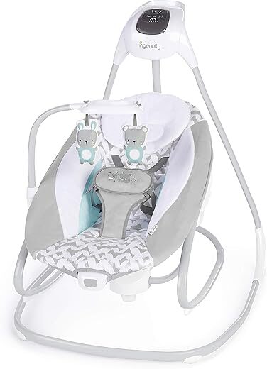 Ingenuity SimpleComfort 2-in-1 Baby Swing Raylan