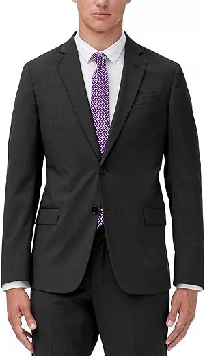 ARMANI EXCHANGE Slim Fit Wool Micro Stripe Suit
