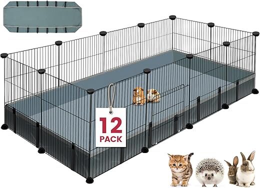 VISCOO Small Animal Playpen With Waterproof Mat