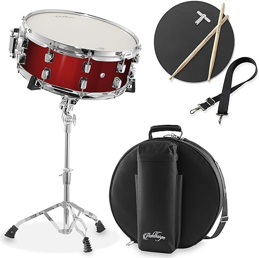 Ashthorpe Snare Drum Kit with Remo Head (Red)