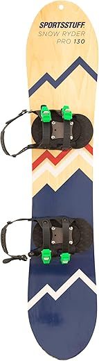 SportsStuff Snow Ryder Hardwood Beginner’s Snowboard