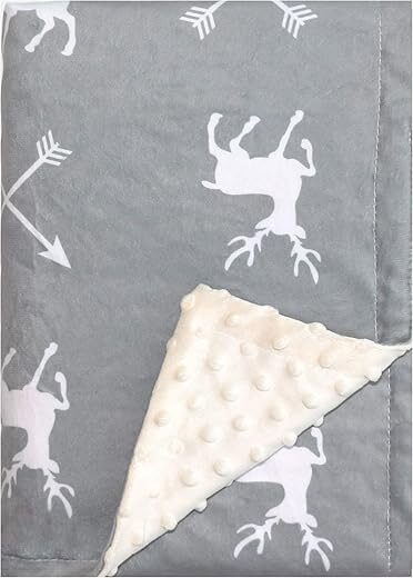 Kleitung Soft Plush Deer Baby Blanket 30×40 Inches