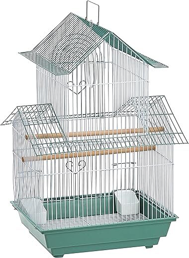 Prevue Pet Products SP1720-4 Shanghai Parakeet Cage, Green