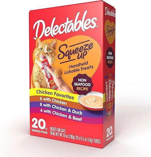 Hartz Squeeze Up Non-Seafood Cat Treat, 20 Count
