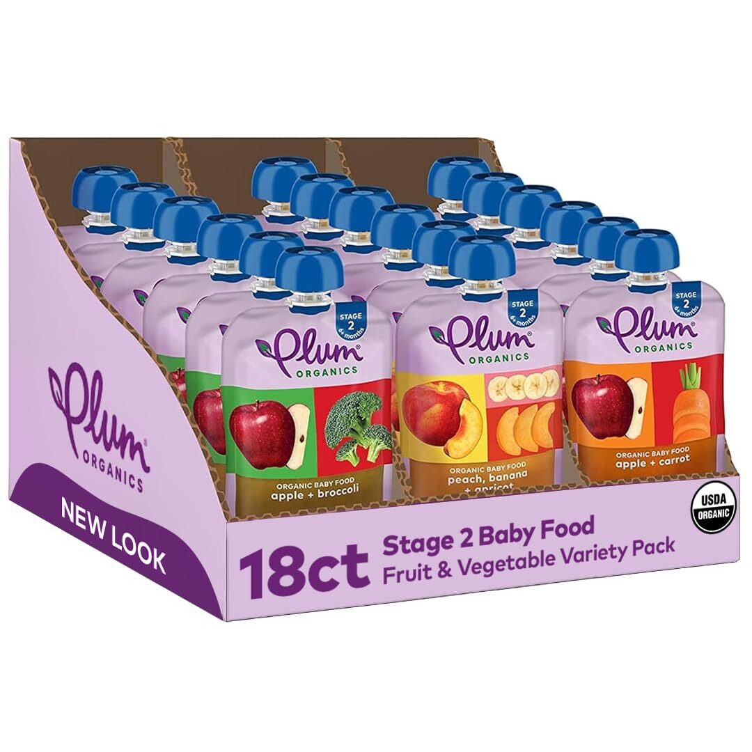 Plum Organics Stage 2 Organic Baby Food Pouches