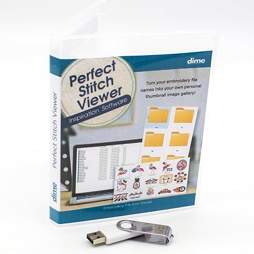 dime DESIGNS IN MACHINE EMBROIDERY Stitch Viewer – Embroidery Icon Software