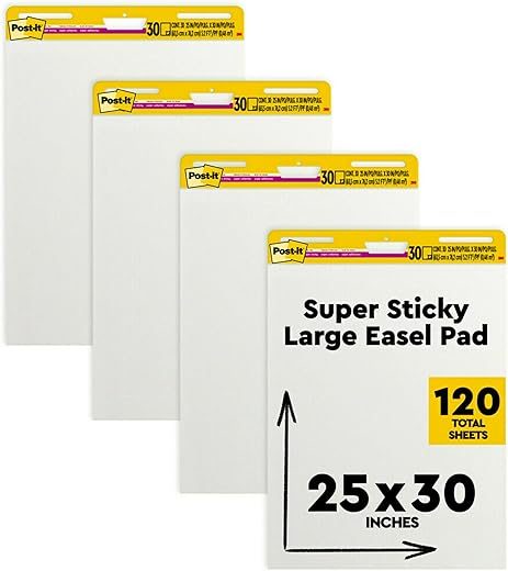 Post-it Super Sticky Easel Pad, 559 VAD 4PK