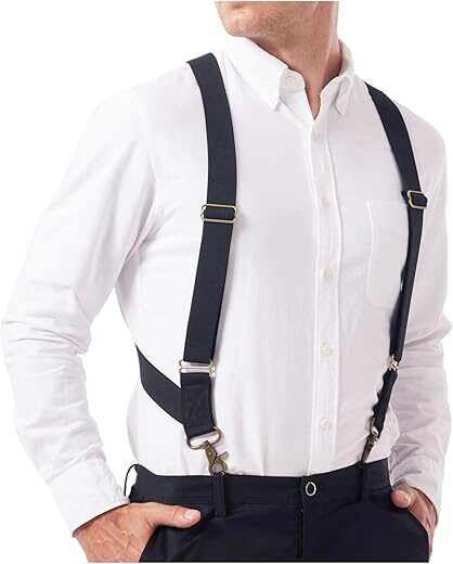LazarsSpace Heavy Duty for Big and Tall Men Suspenders