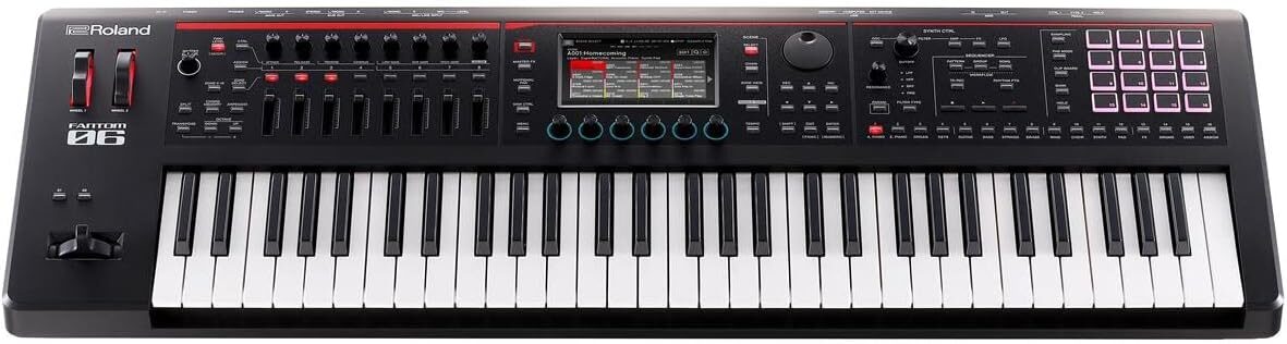 Roland Synthesizer (FANTOM-06), Black, 61-Key