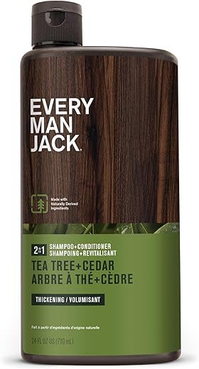 Every Man Jack Tea Tree + Cedar Shampoo + Conditioner