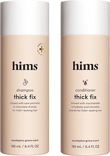 HIMS & HERS Thick Fix Shampoo & Conditioner Set, 6.4oz