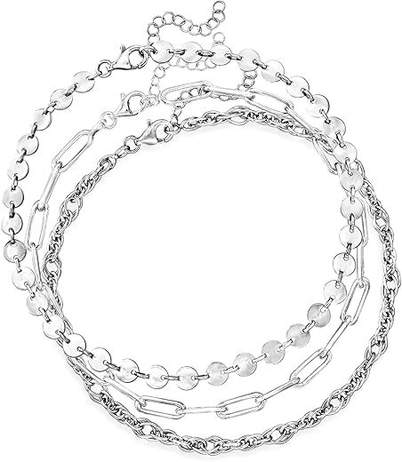 Ross-Simons Three Anklets Set