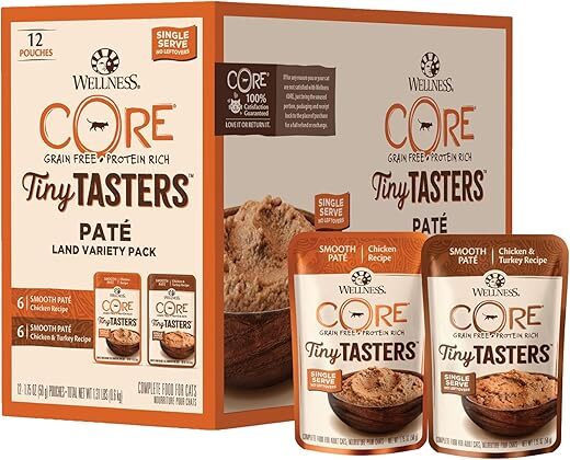 Wellness Tiny Tasters Wet Cat Food Topper, 1.75 Ounce