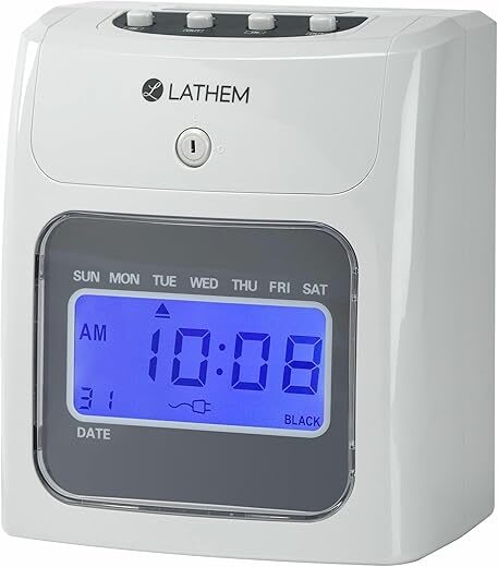 Lathem Top-Feed Electronic Time Clock Bundle (400EKIT)