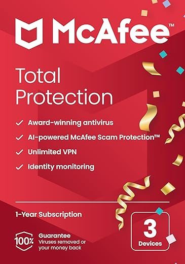 McAfee Total Protection 2024 | 3 Device Cybersecurity